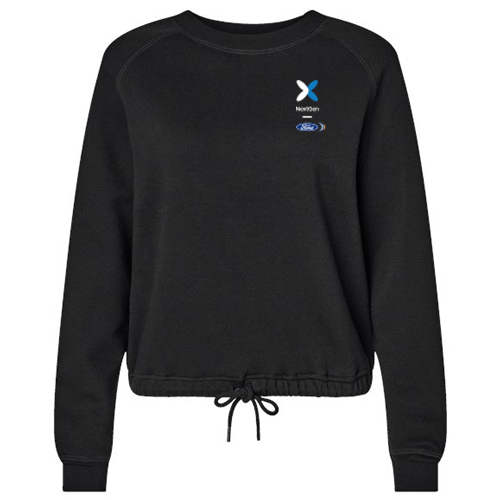 NEXT LAT Women's Relaxed 3-End Boxy Fleece Crewneck