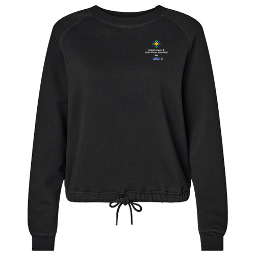 MENA LAT Women's Relaxed 3-End Boxy Fleece Crewneck