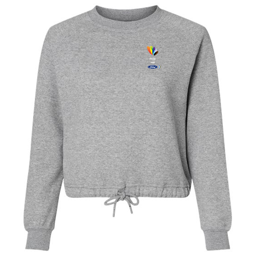 PRIDE LAT Women's Relaxed 3-End Boxy Fleece Crewneck