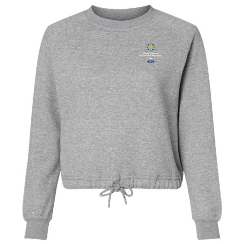 MENA LAT Women's Relaxed 3-End Boxy Fleece Crewneck