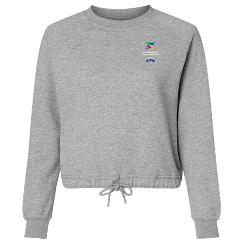 FEDA LAT Women's Relaxed 3-End Boxy Fleece Crewneck