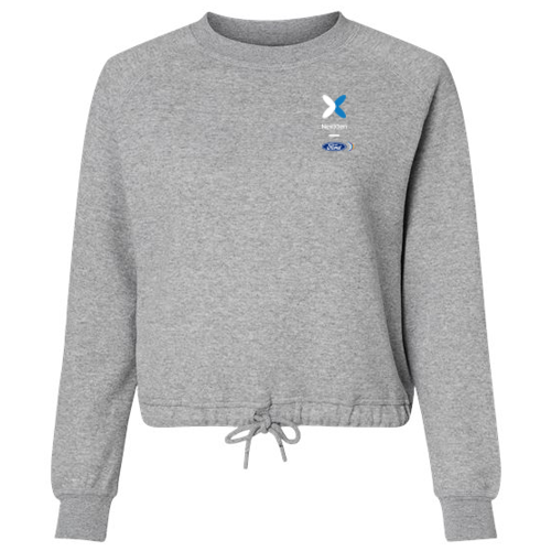 NEXT LAT Women's Relaxed 3-End Boxy Fleece Crewneck